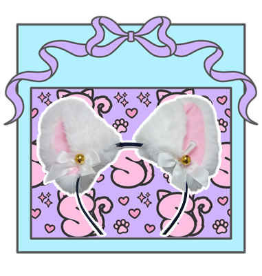 White Neko Ears