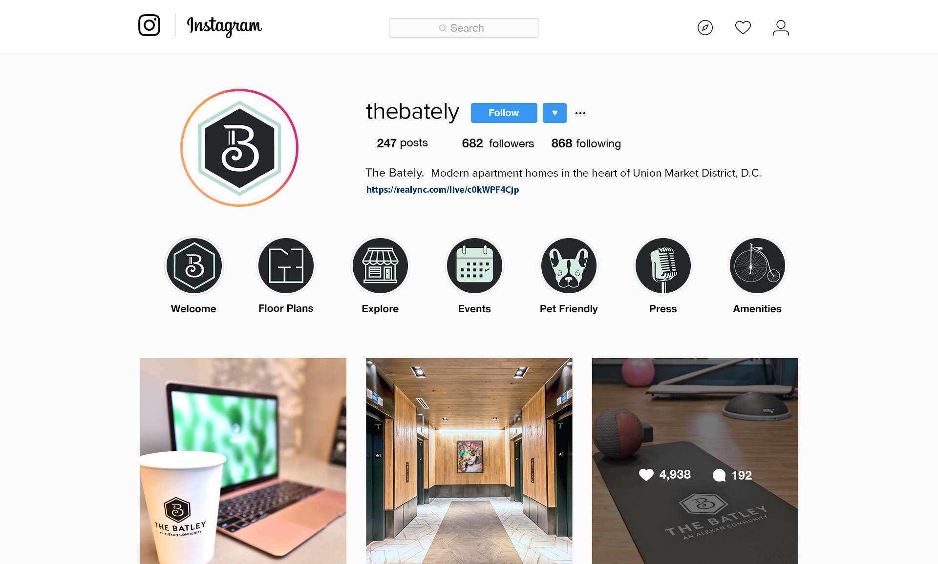 The Bately Luxury Apartments - Instagram Concept