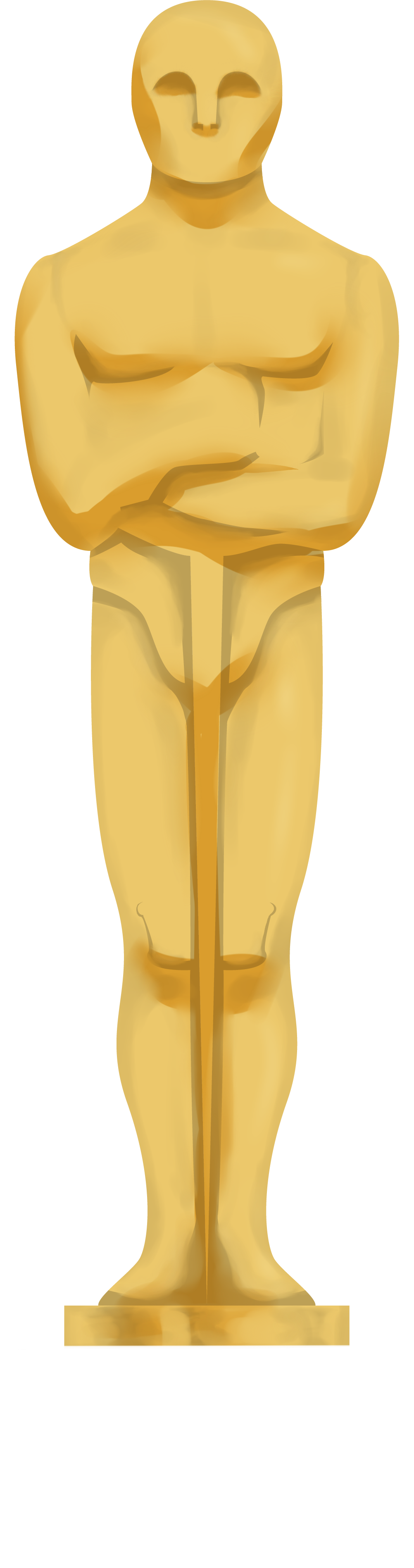 Oscar statue render before final