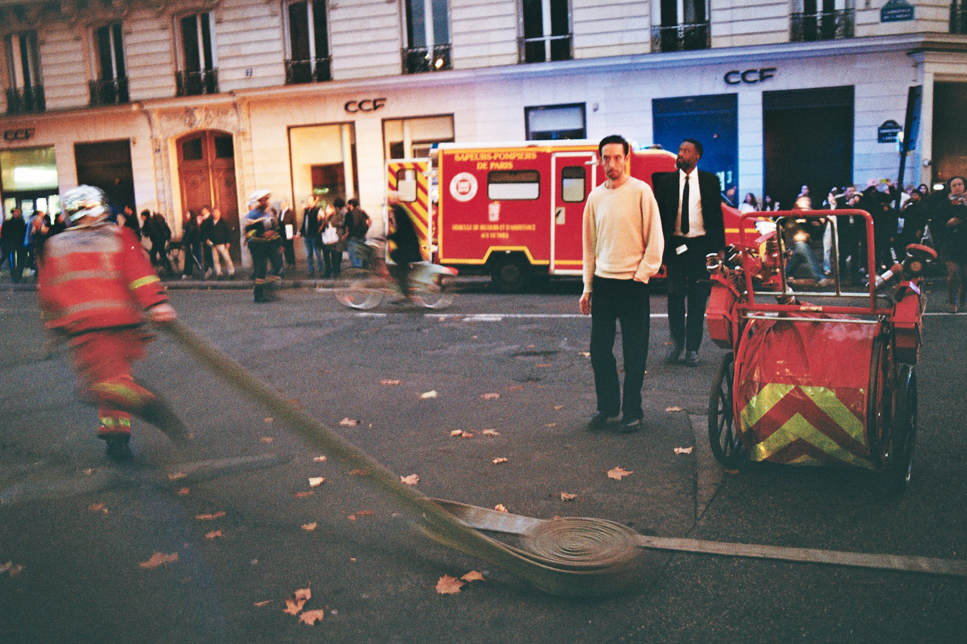 Fireman intervention on a fire on Boulevard Saint Germain - Paris - 06/11/25