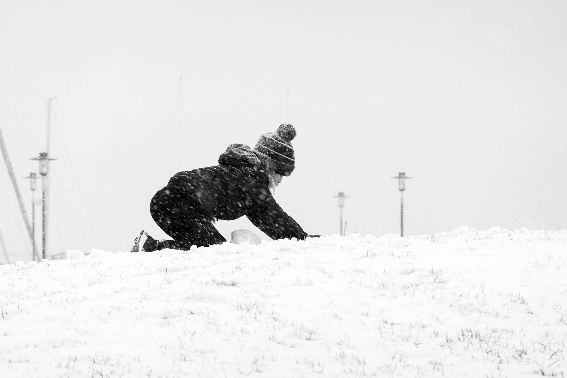 In this simple but poignant series, the small, intimate moments between a father and daughter are captured during the first snowfall of the year. The images tell a story of closeness, curiosity and childhood wonder - or parenthood thoughts and communication. | Kristiansand 2024
