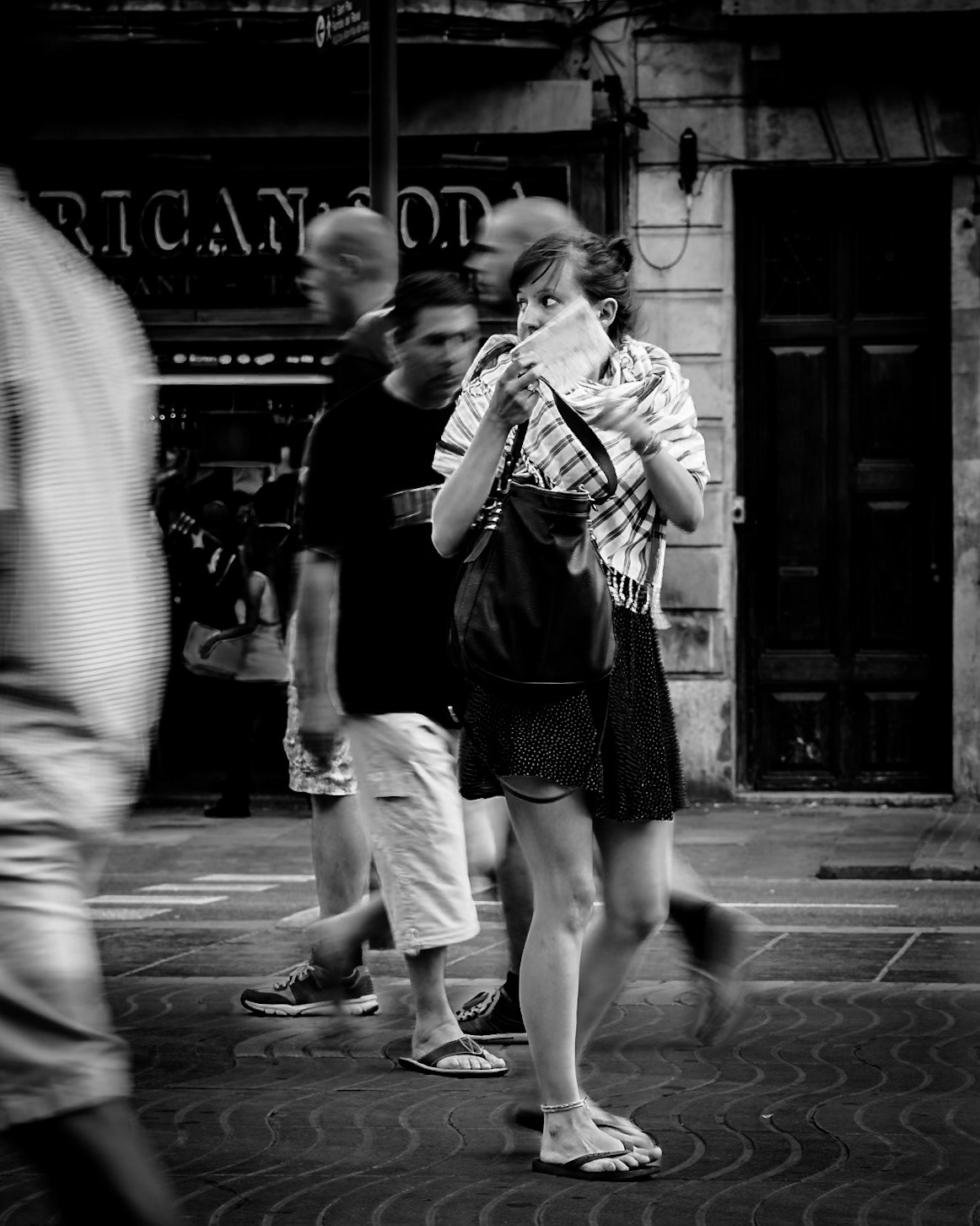 on La Rambla, Barcelona, Spain