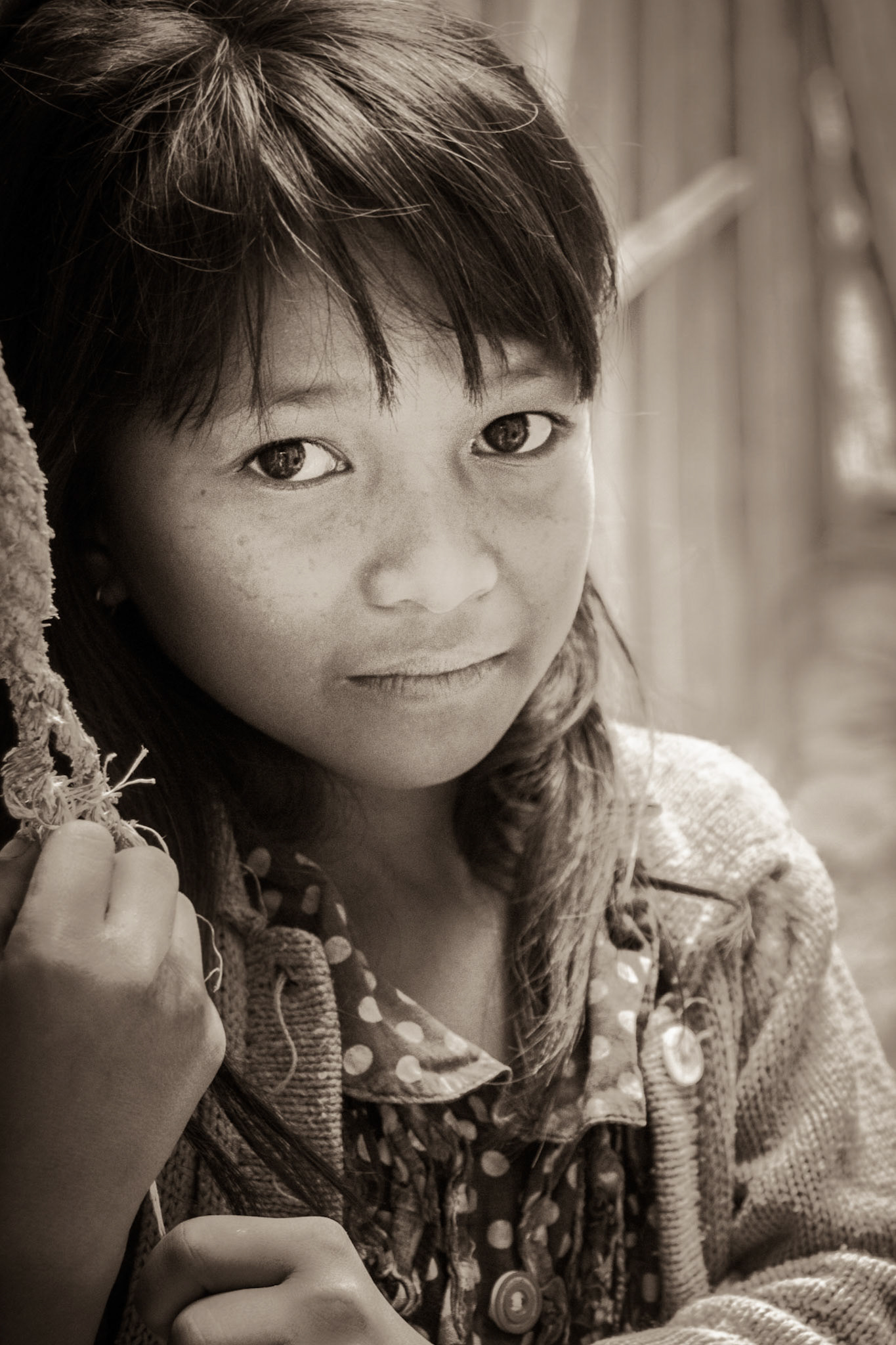Girl on a Building Site