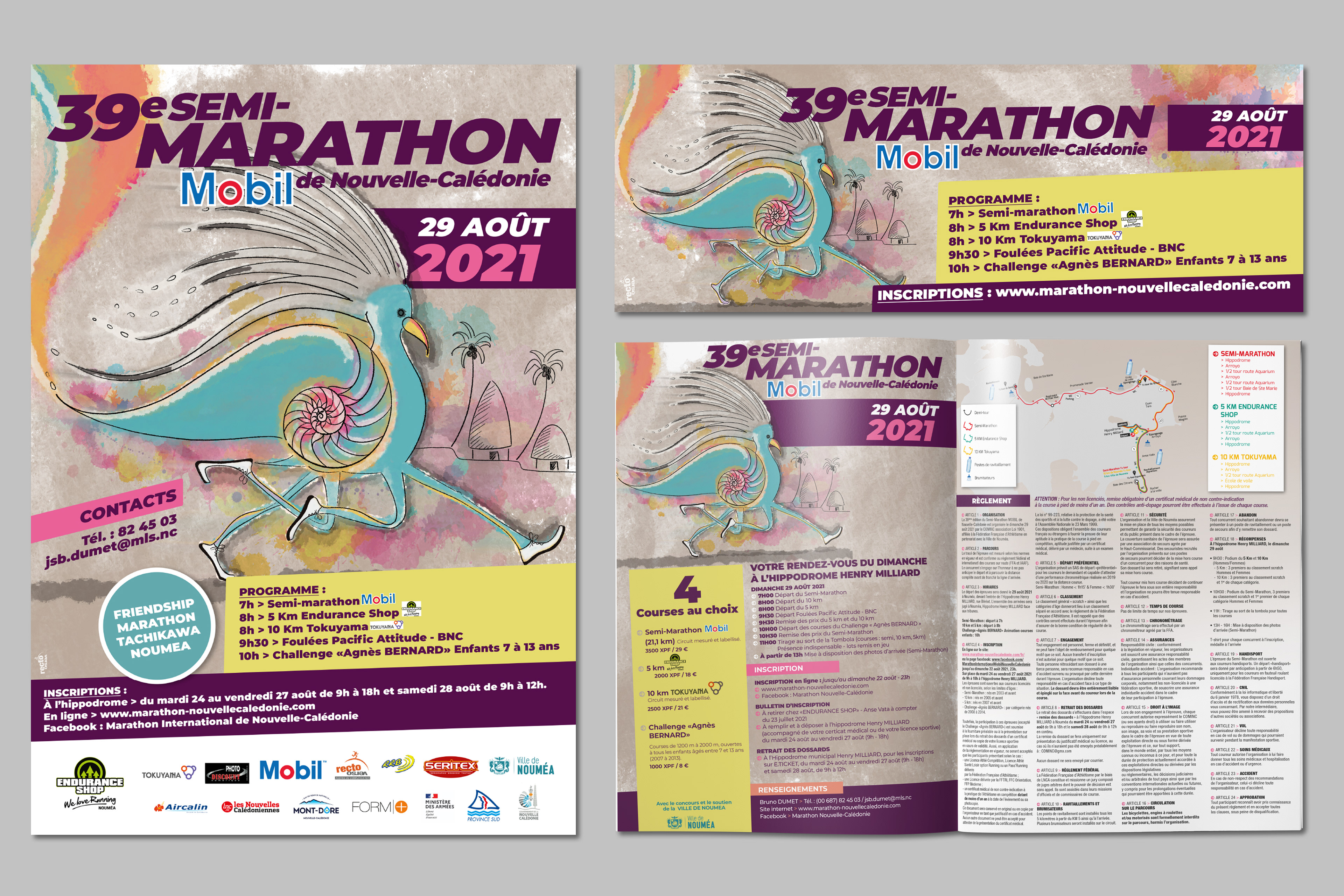 Campagne Marathon 2021 pour l'agence Recto/Verso.