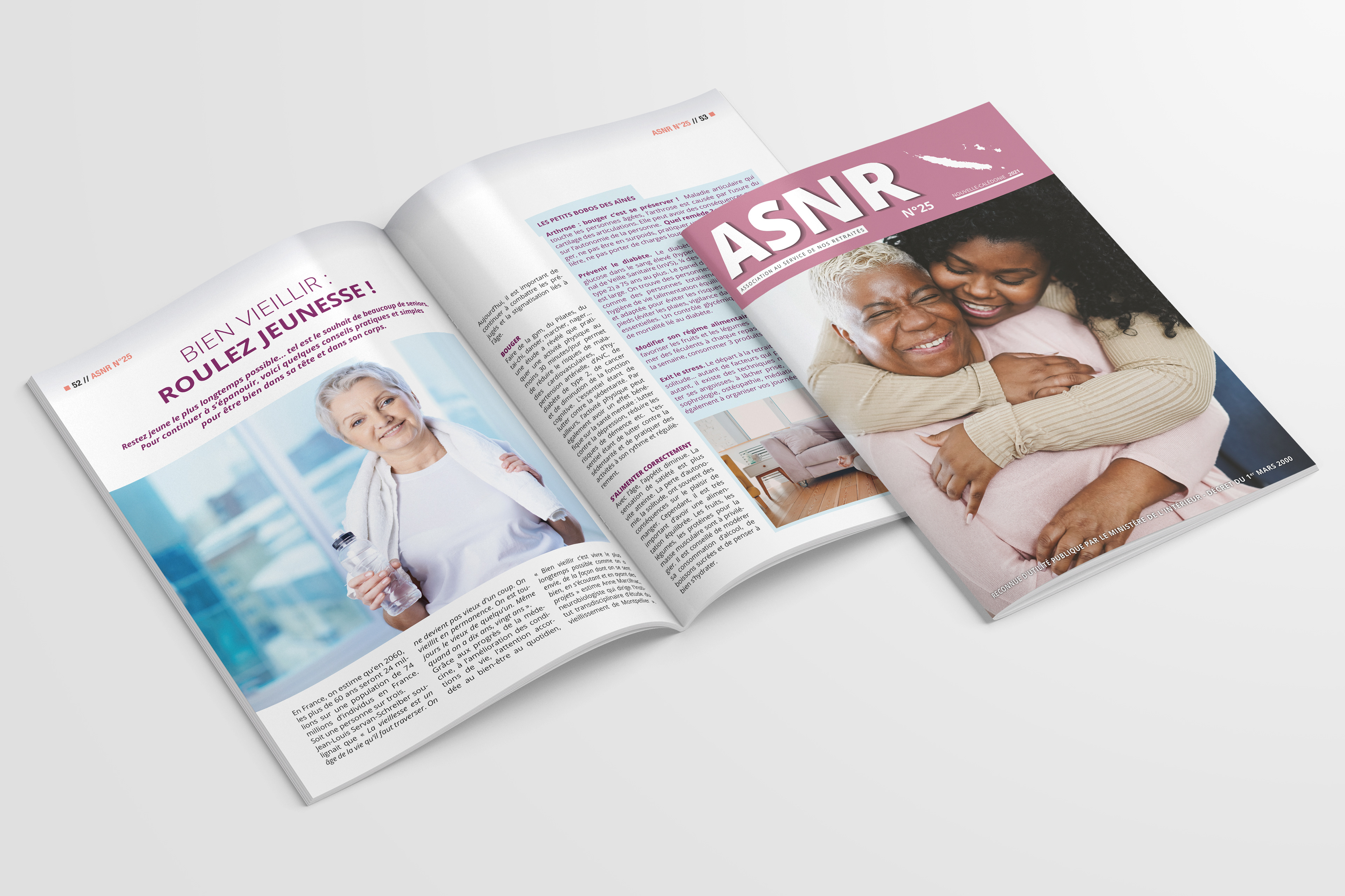 Réalisation du magazine ASNR n°25 (2021) pour AzurMedia.