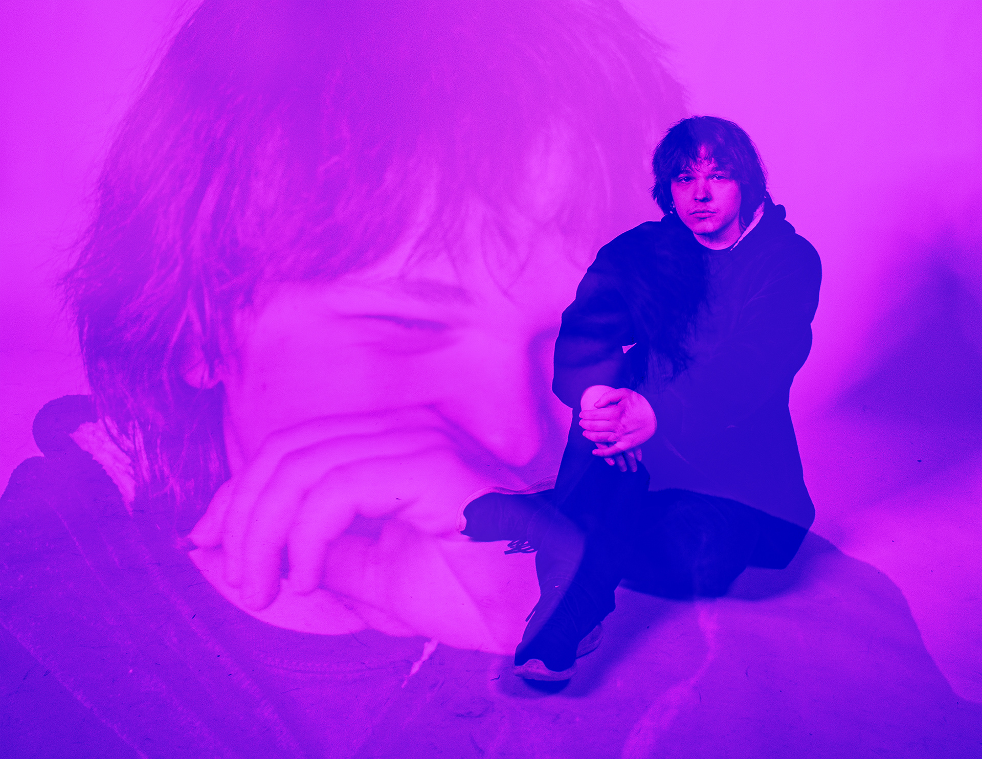 Landon as "Purple"