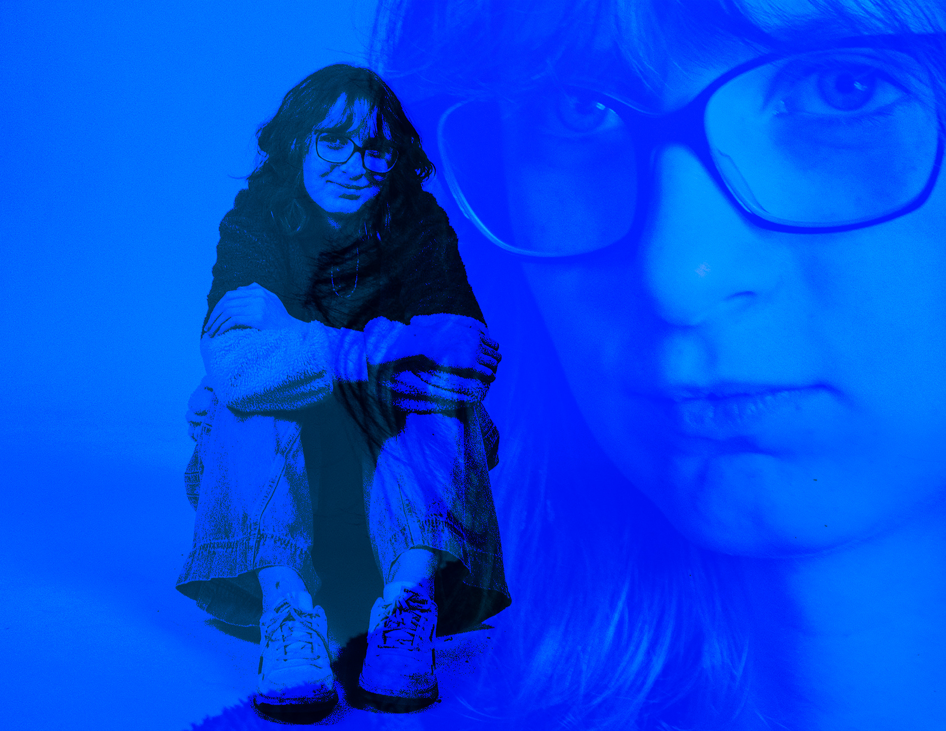 Hailey as "Blue"