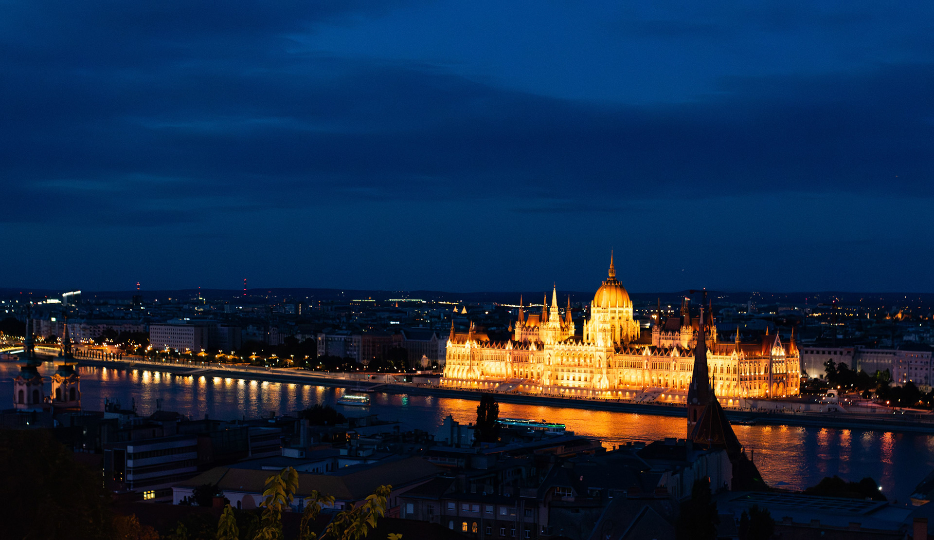 Budapest Parliament at Night
