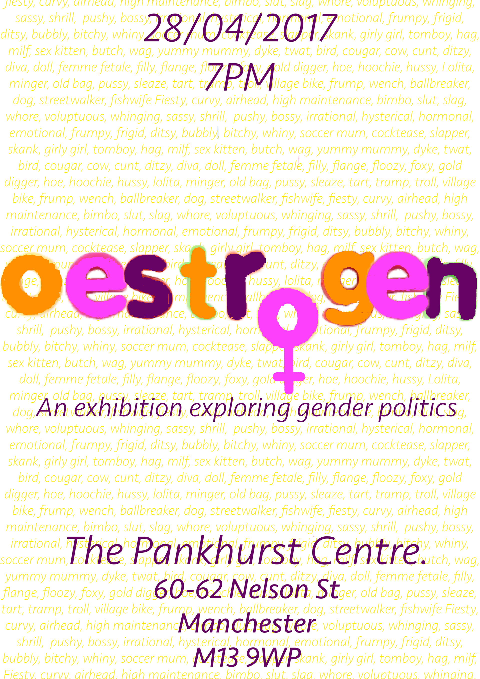 Mock up of exhibition poster to establish colour scheme before Risograph print.