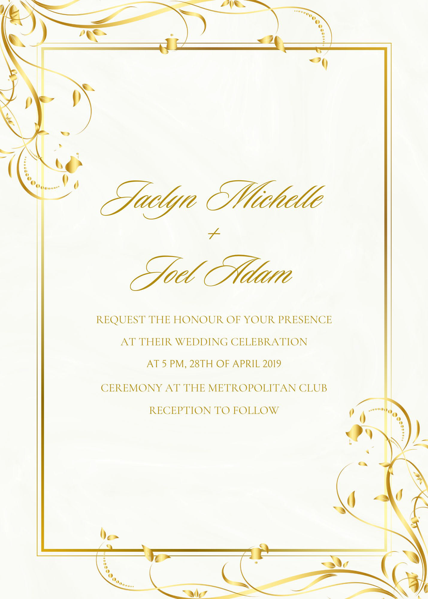 Formal Invitation