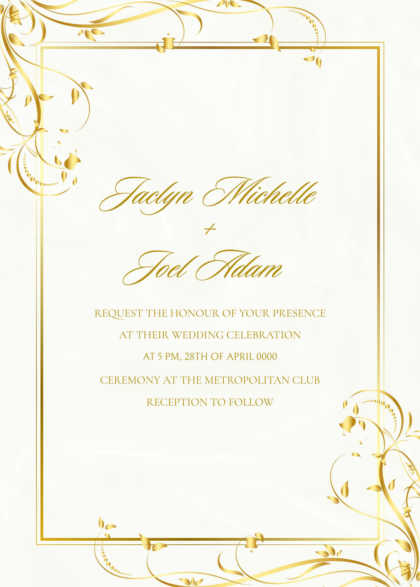 Final Wedding Invitation Design