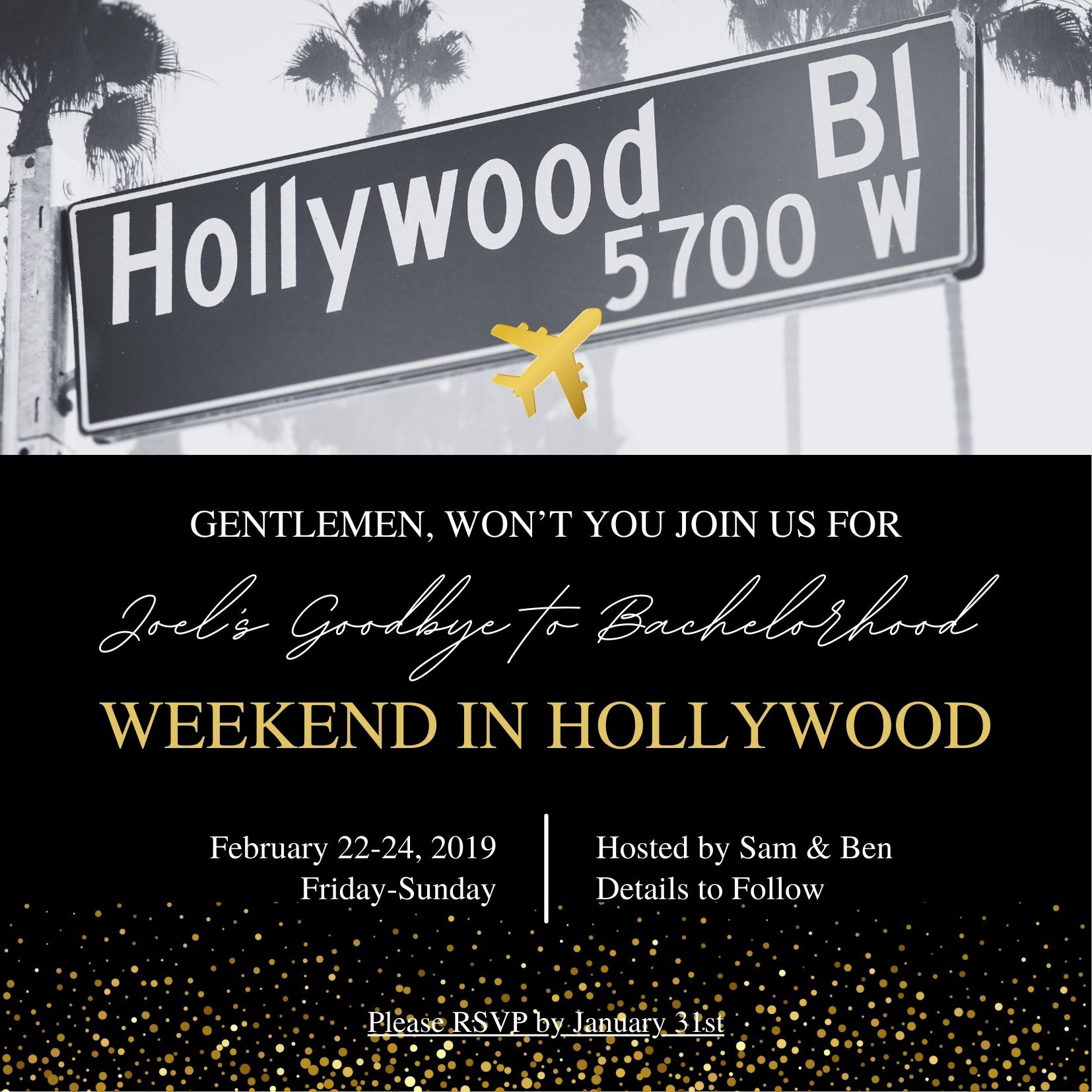 Bachelor Invitation