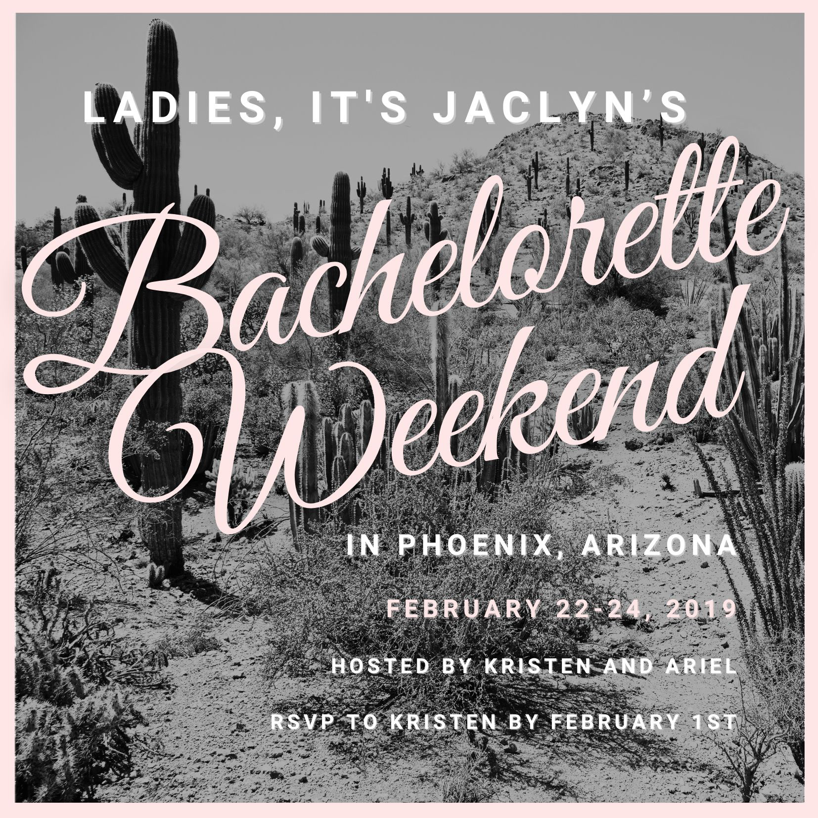 Bachelorette Invitation