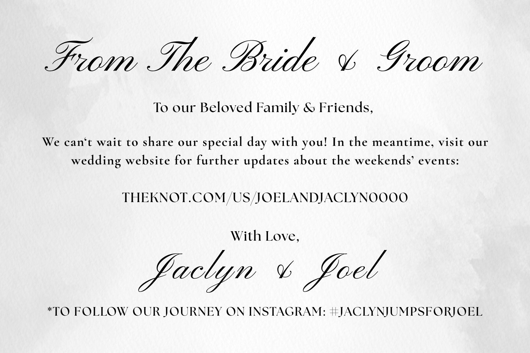 Save the Date Insert