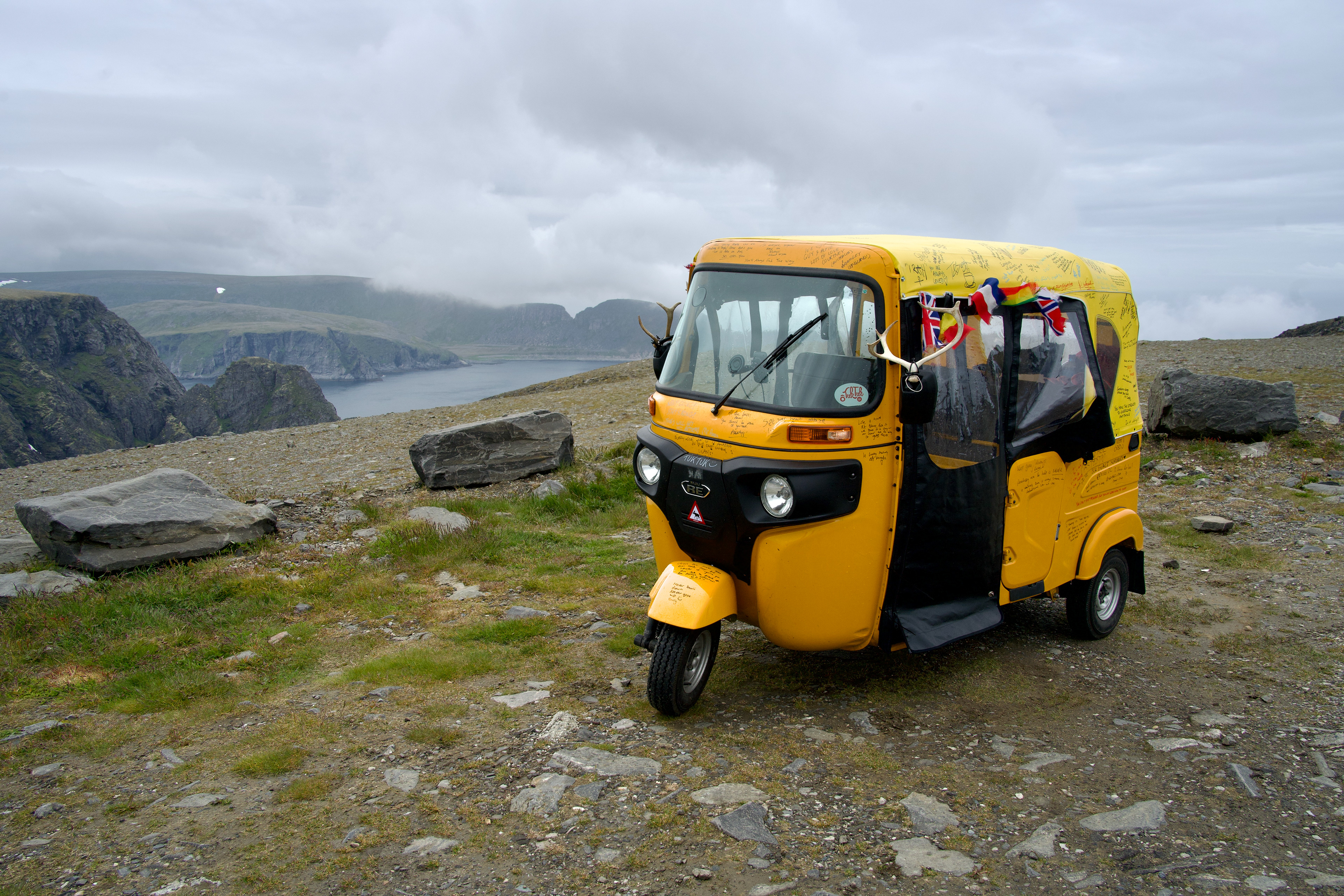 The Tuktuk at North Cape (Harry Green, FilmedByHarry)