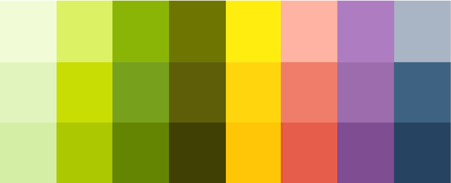 Spring sales event color palette