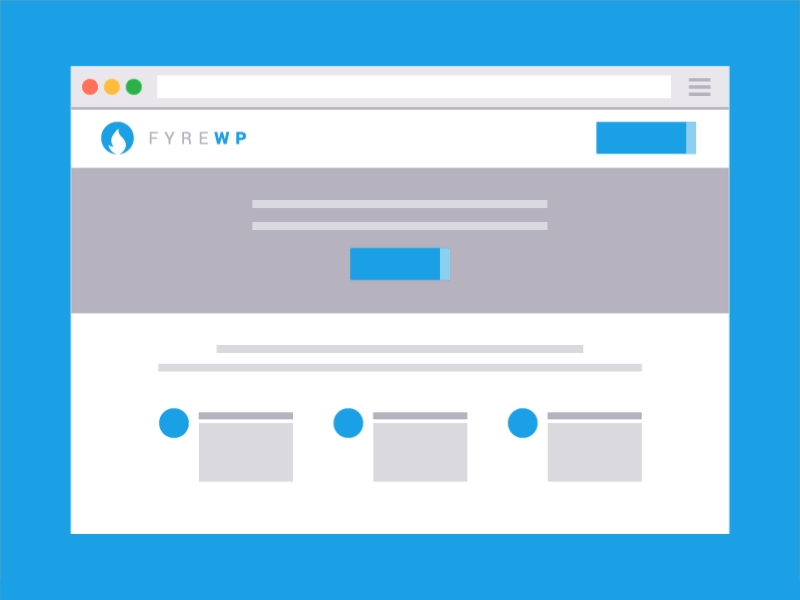 FyreWP Website Wireframe Animation