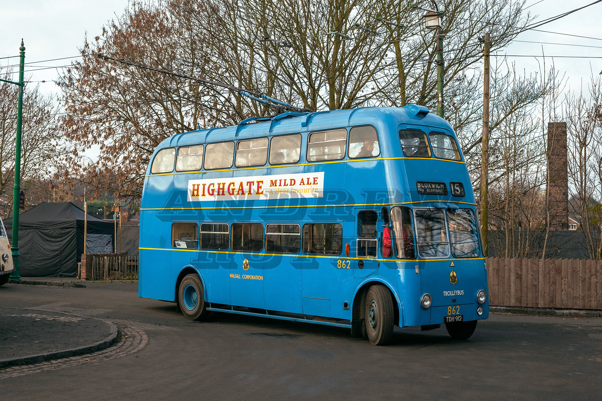 Walsall Trolleybus 762, Black Country Living Museum, 2018