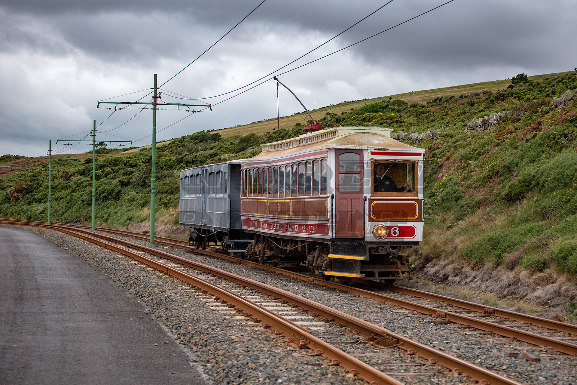 Manx Electric Railway 6 & 26, Lag Birragh, 2023