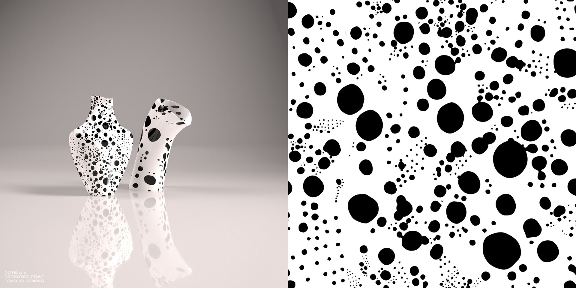 Digital vase: allover print