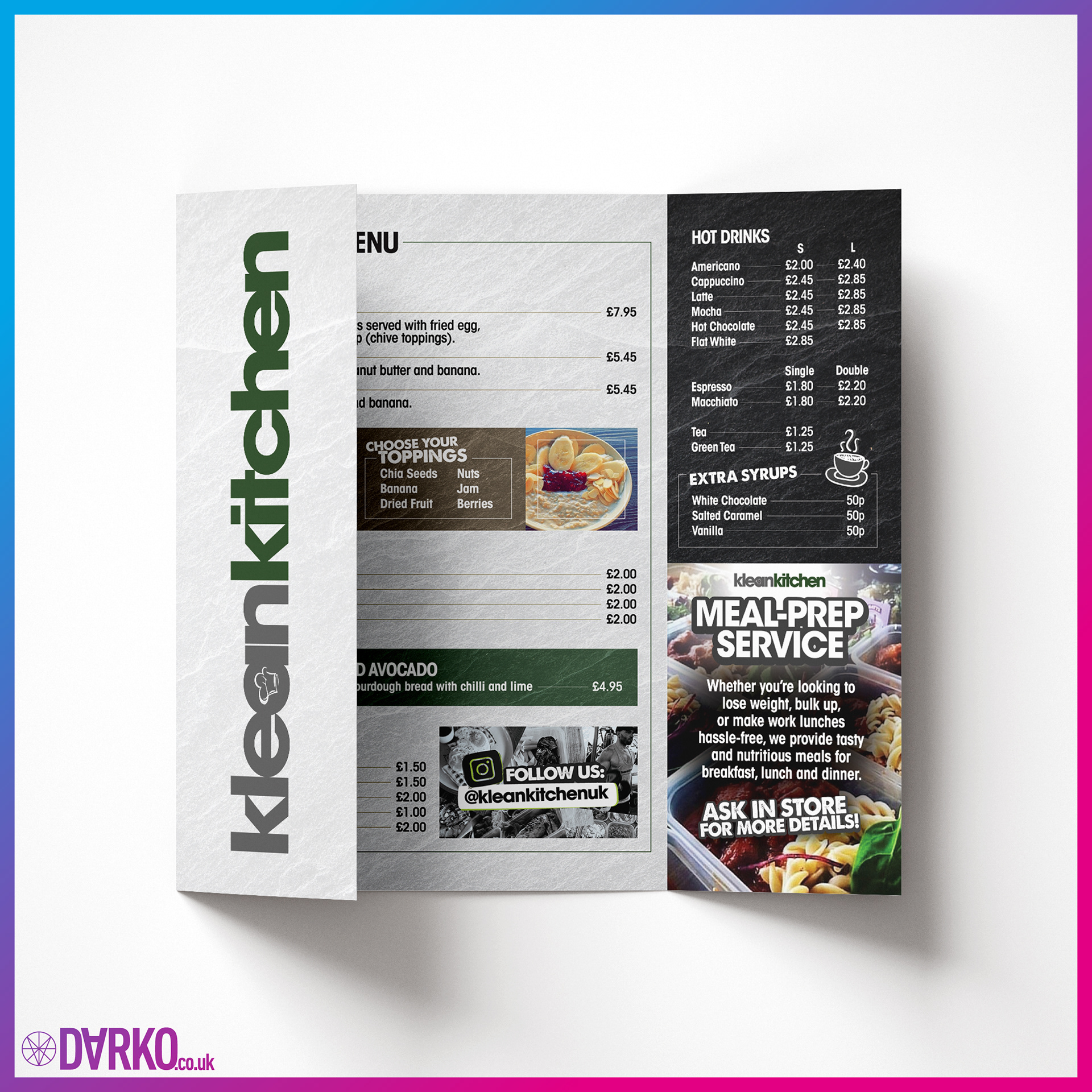 Gatefold Menu Design