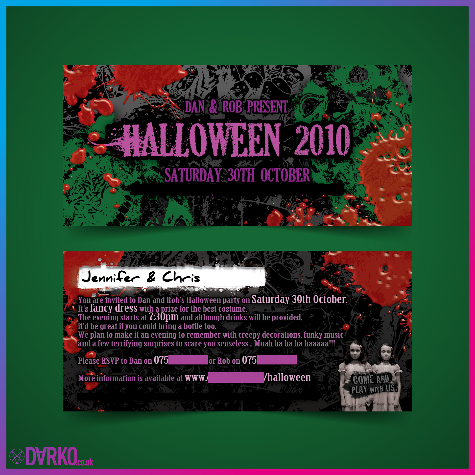 Halloween 2010 - DL Invitation Design