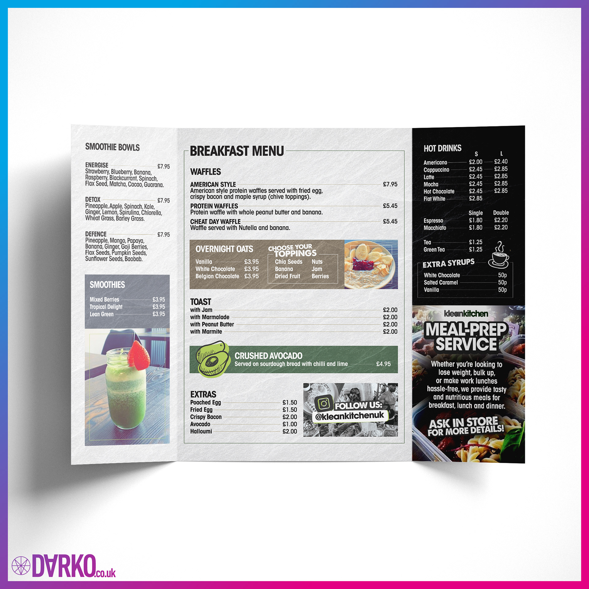 Gatefold Menu Design