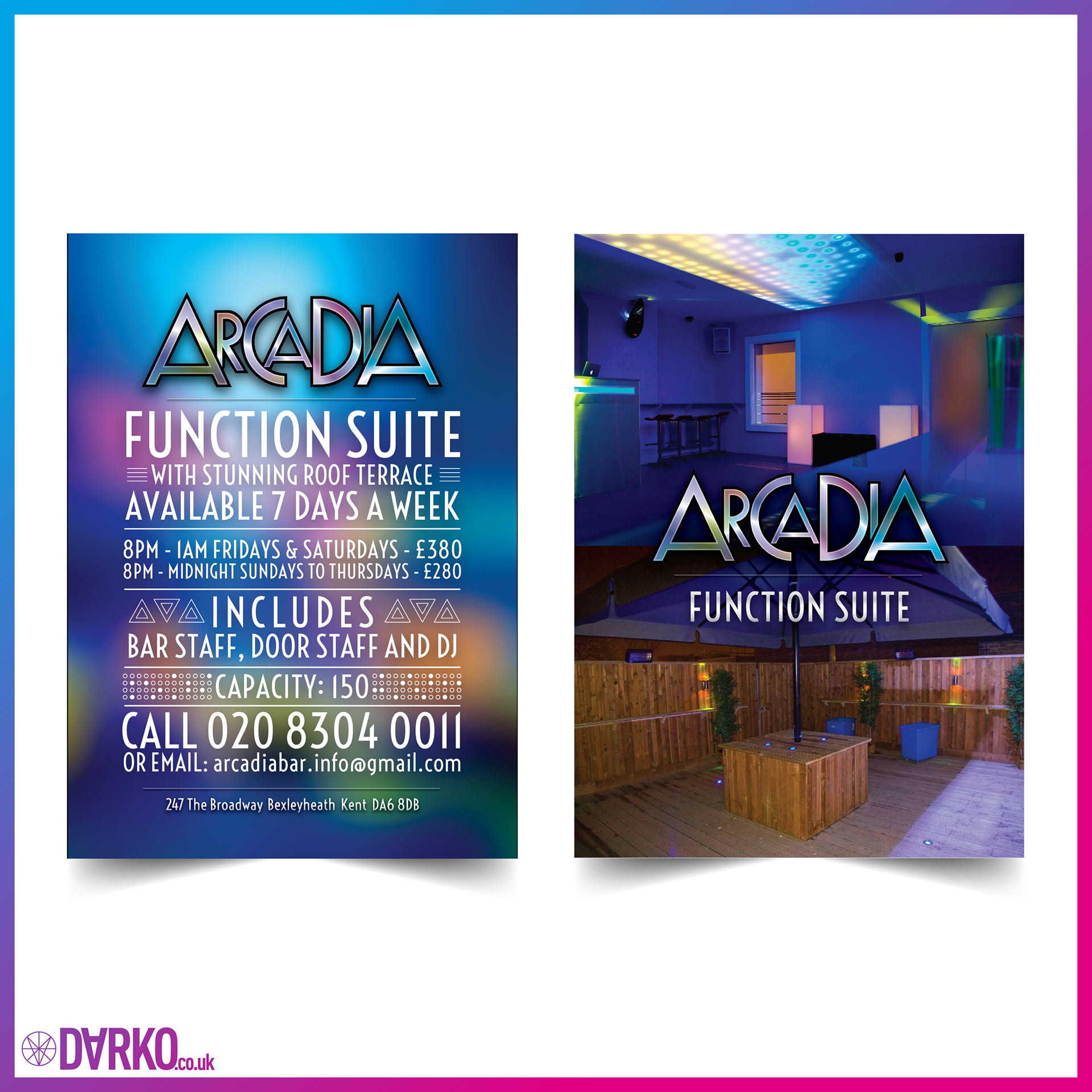 Function Room Flyer Design