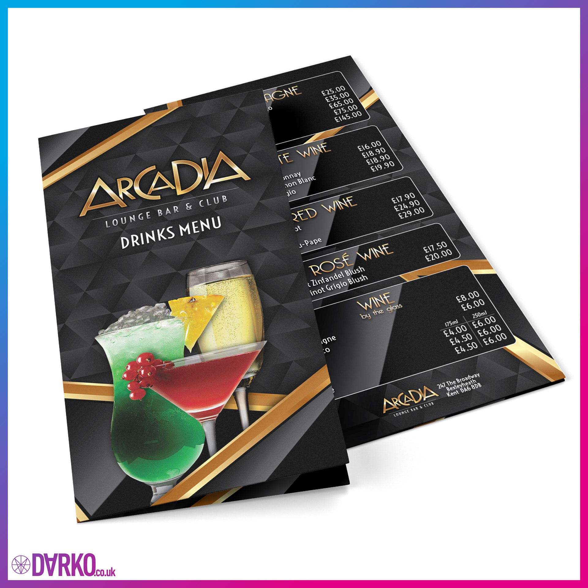 Cocktail Menu Design