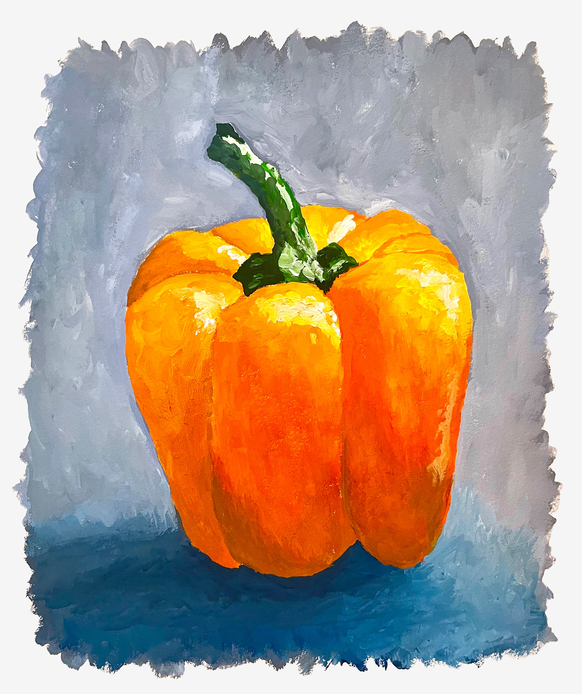 Orange Pepper Painting
