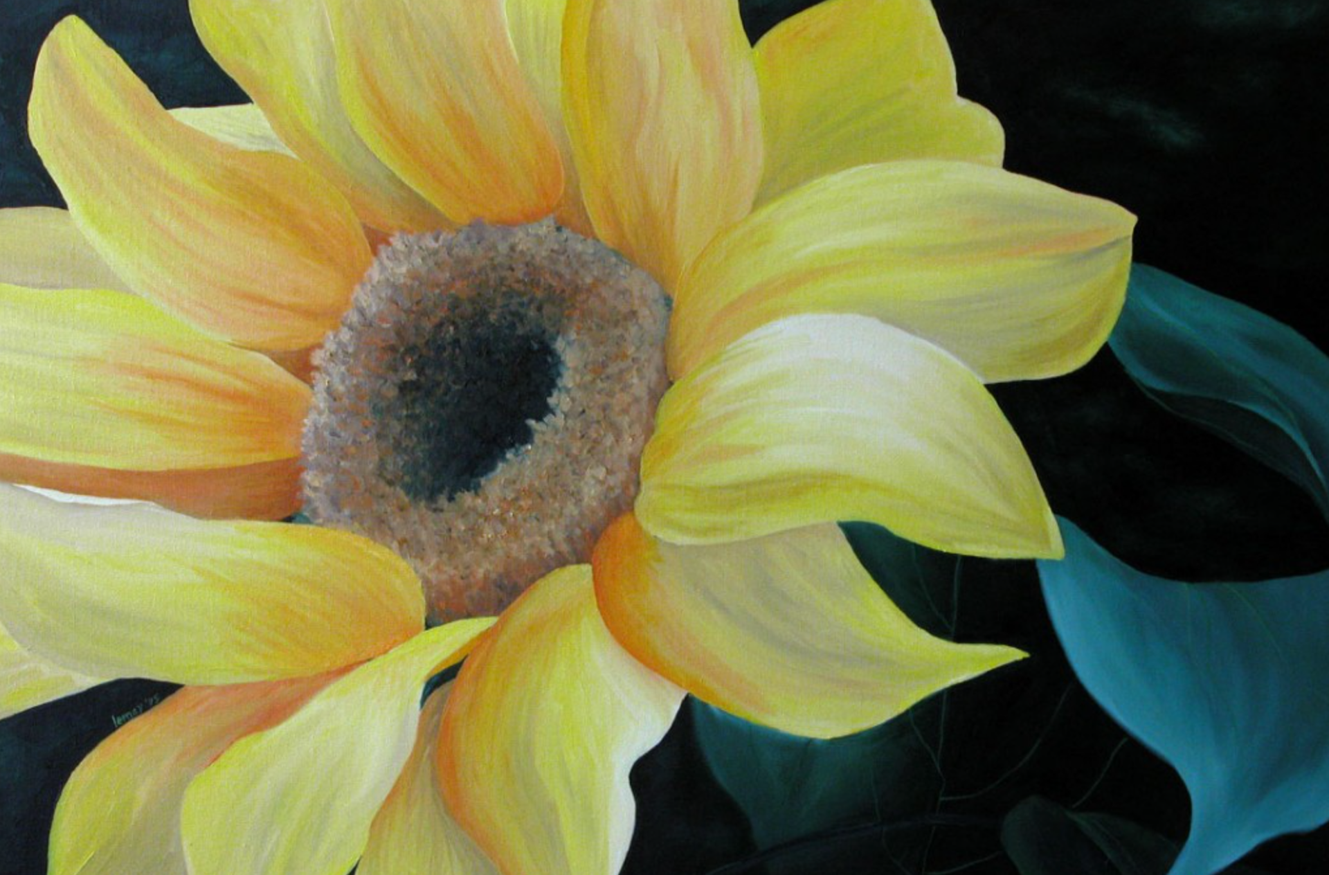 Sunflower Painting Image