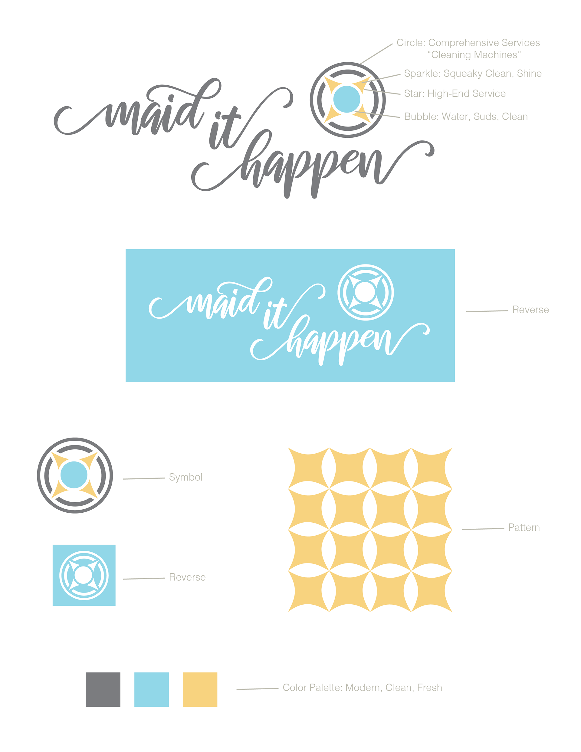 Maid It Happen Brand Identity