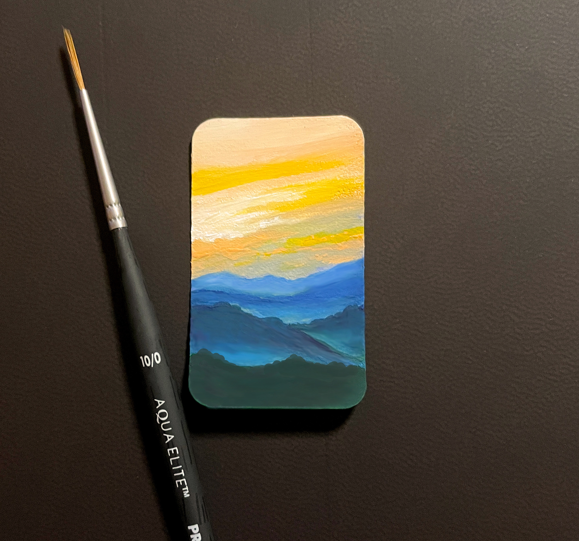 Gouache Landscape Painting