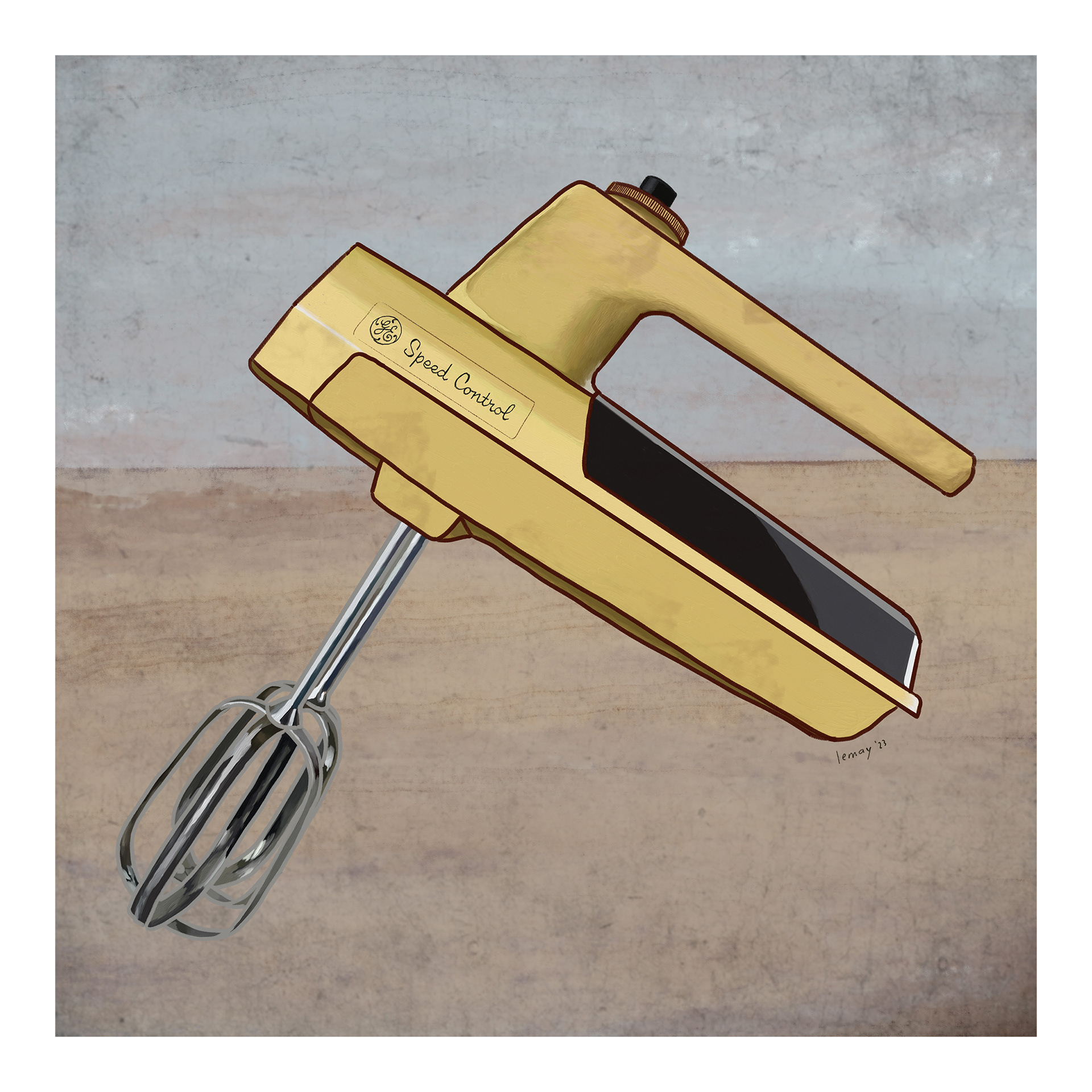 Hand Mixer Illustration