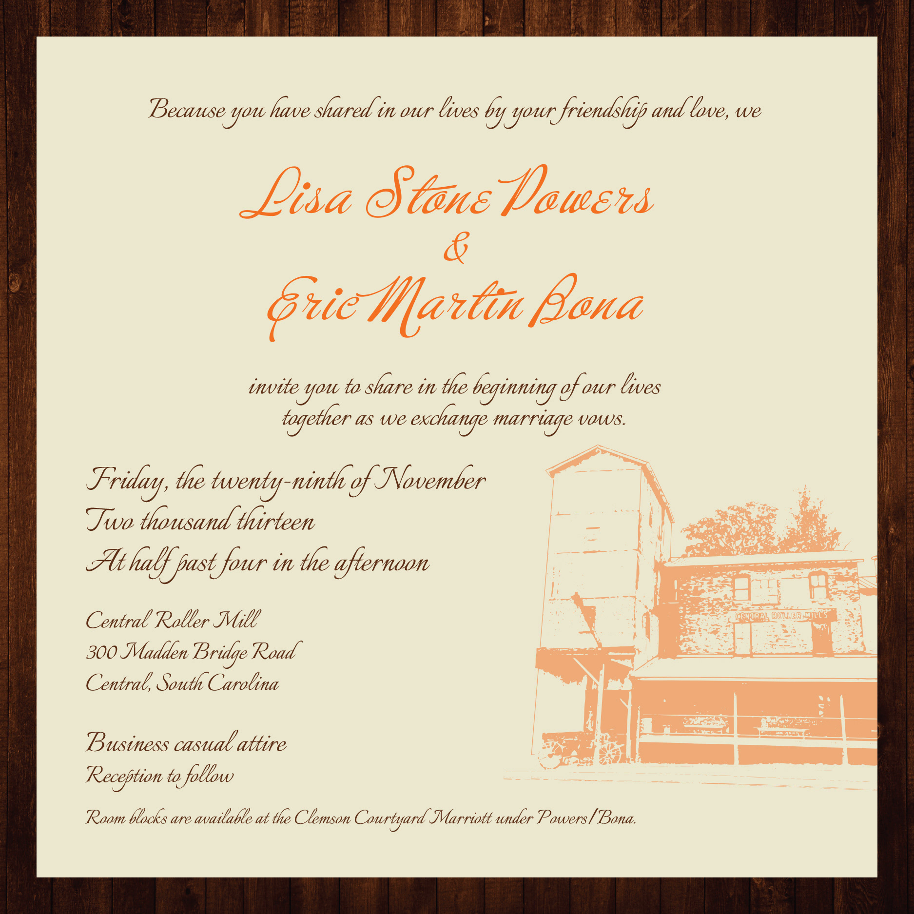 Bona Wedding Invitation Image