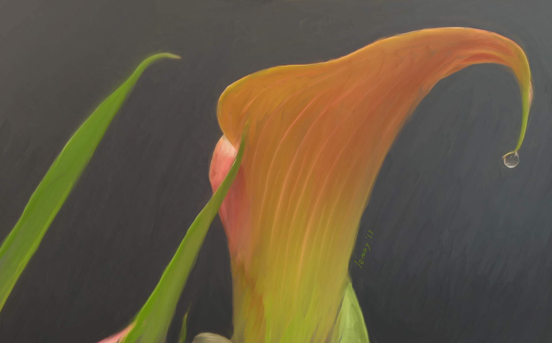 Calla Lily Painting
