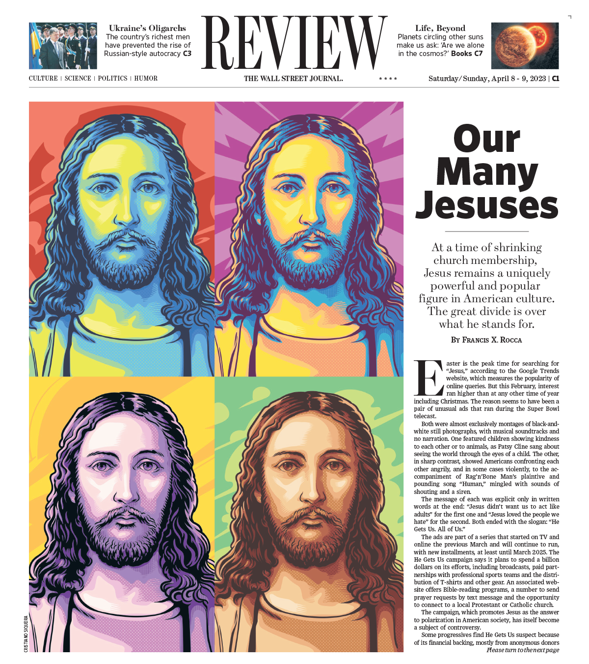 Cristiano Siqueira The Wall Street Journal Our Many Jesuses