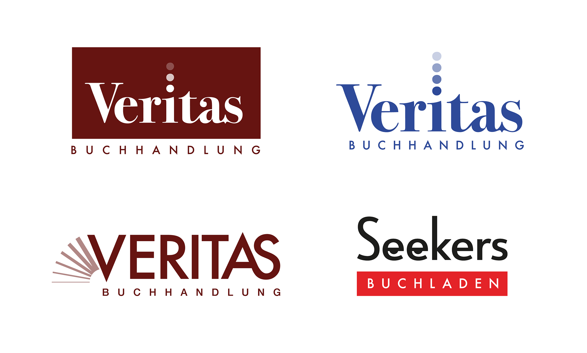 Veritas Buchhandlung Logo Options