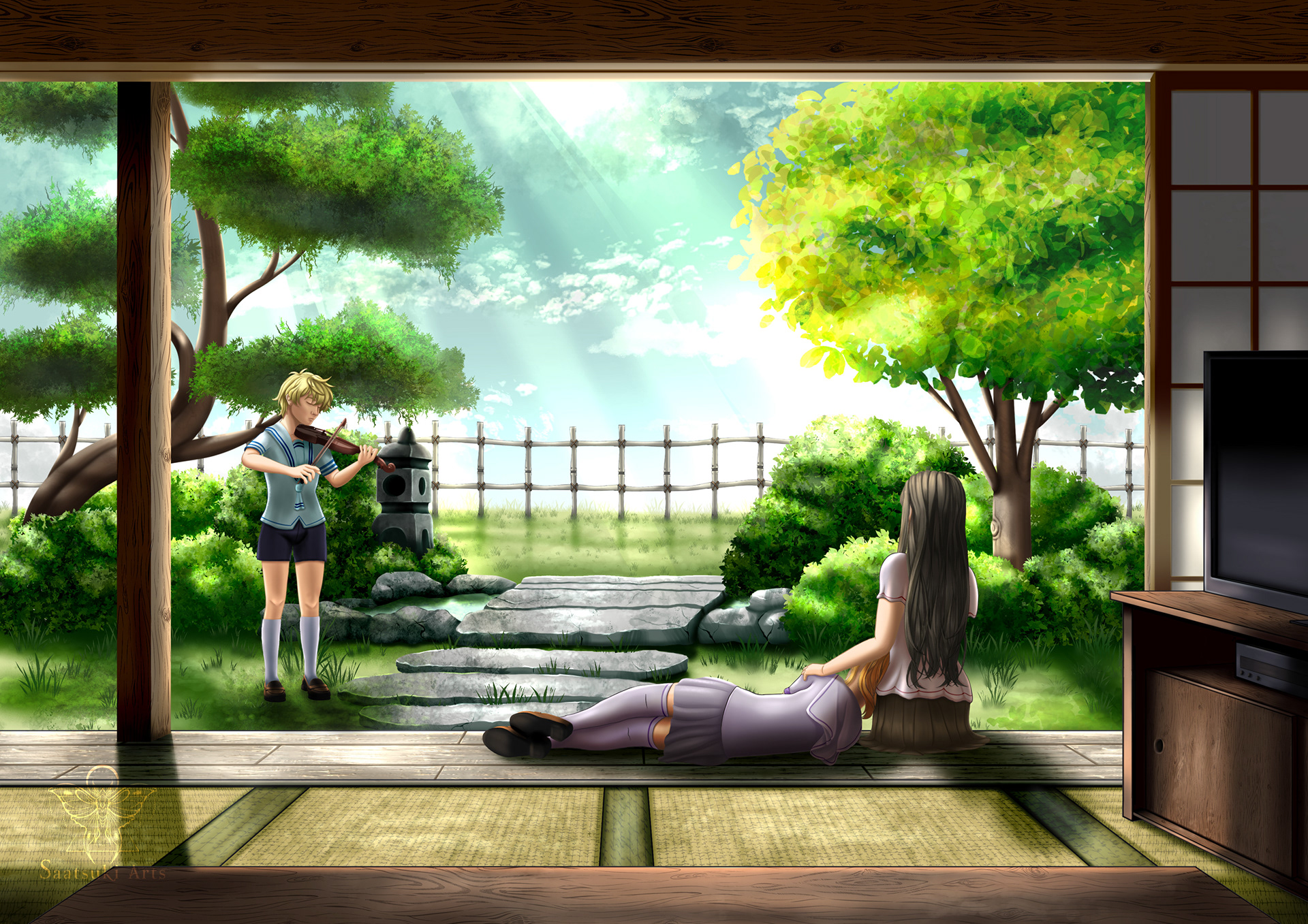 Illustration inspired by Fruits Basket