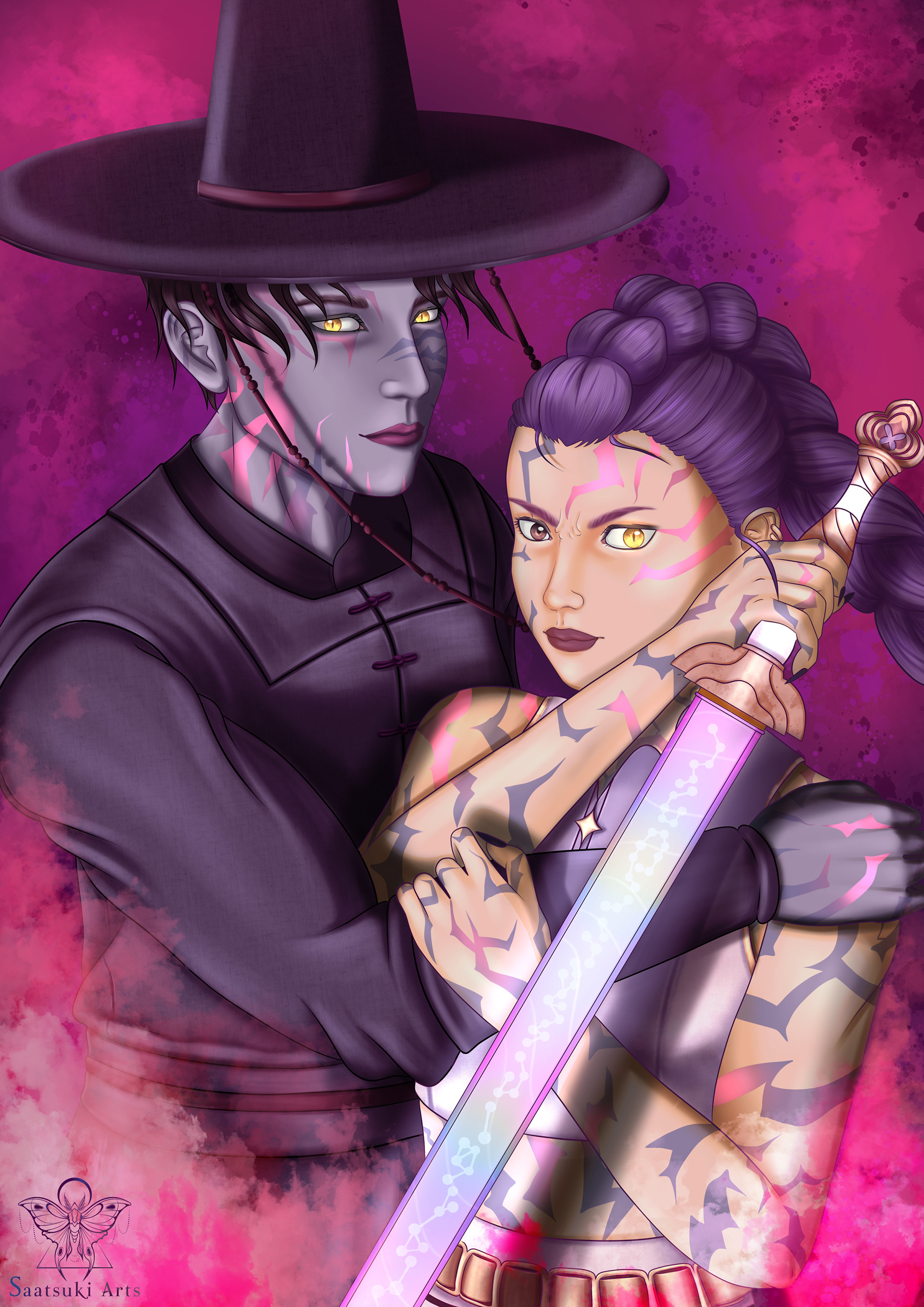 Jinu & Rumi from KPop Demon Hunters