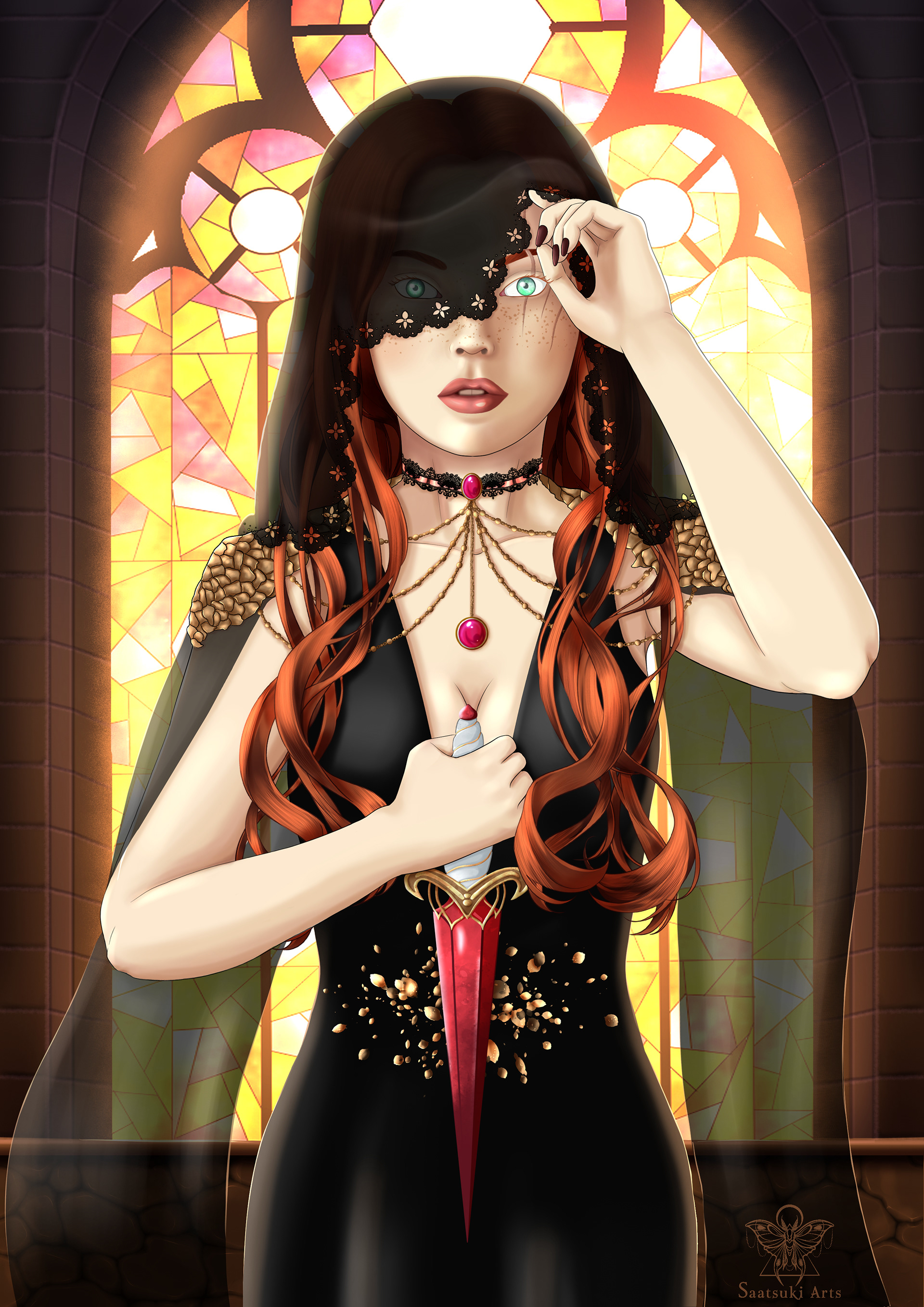 Penellaphe aka « Poppy » from the « From Blood and Ash » book series. A naive young girl who hides a formidable warrior beneath her « maiden » veil.