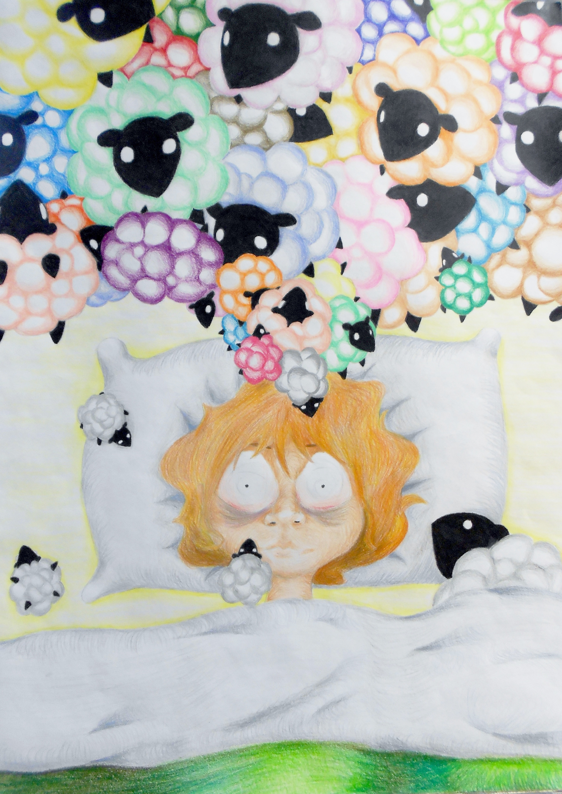 Insomnia (2013, Prismacolor Pencils)