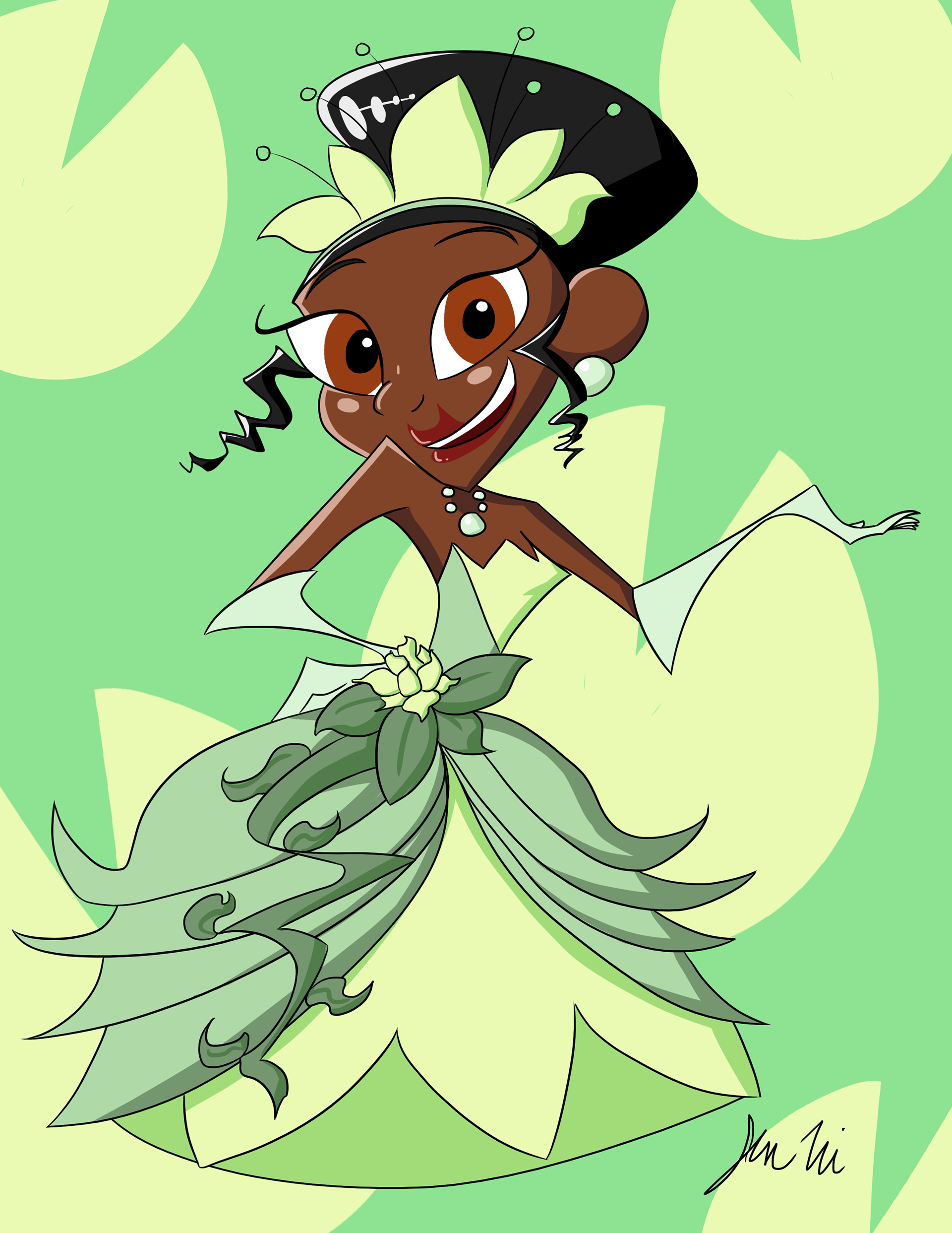 #2: Tiana (The Princess and the Frog)