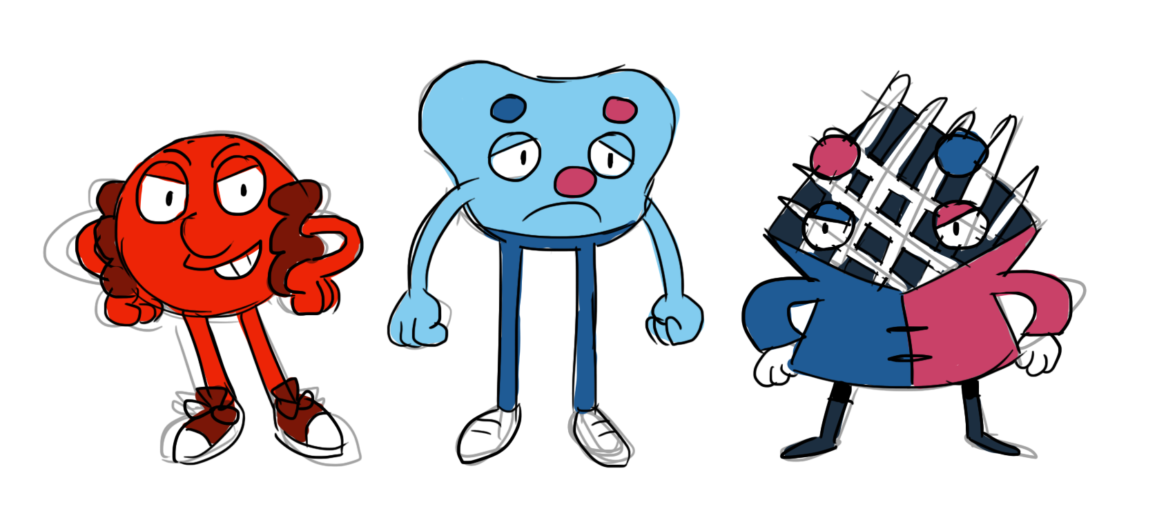 Stop the Bleeding S11 - Initial Character Concept Sketches (2021)