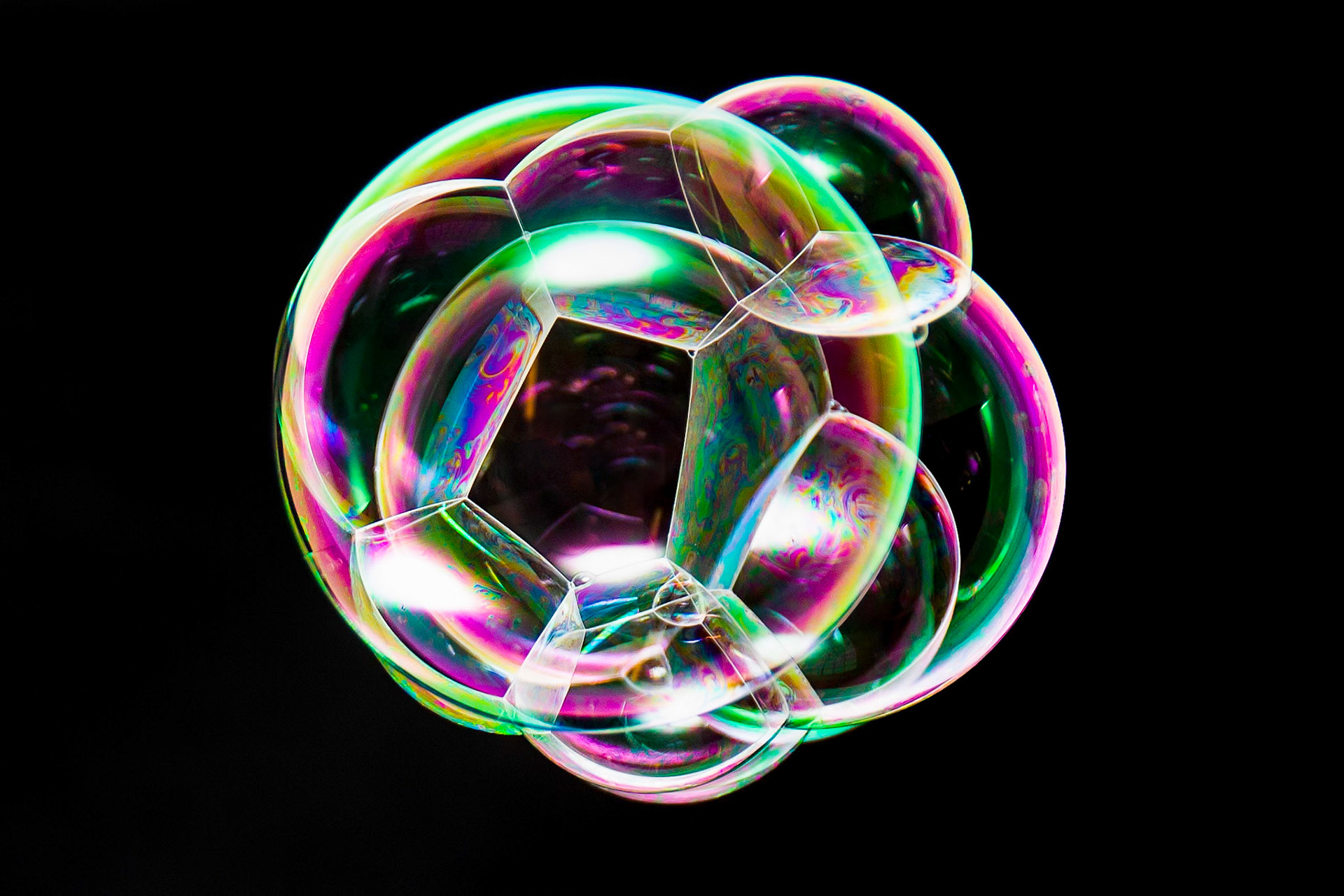 A series of abstracts taken whilst exploring the colourful world of bubbles through a macro lens!