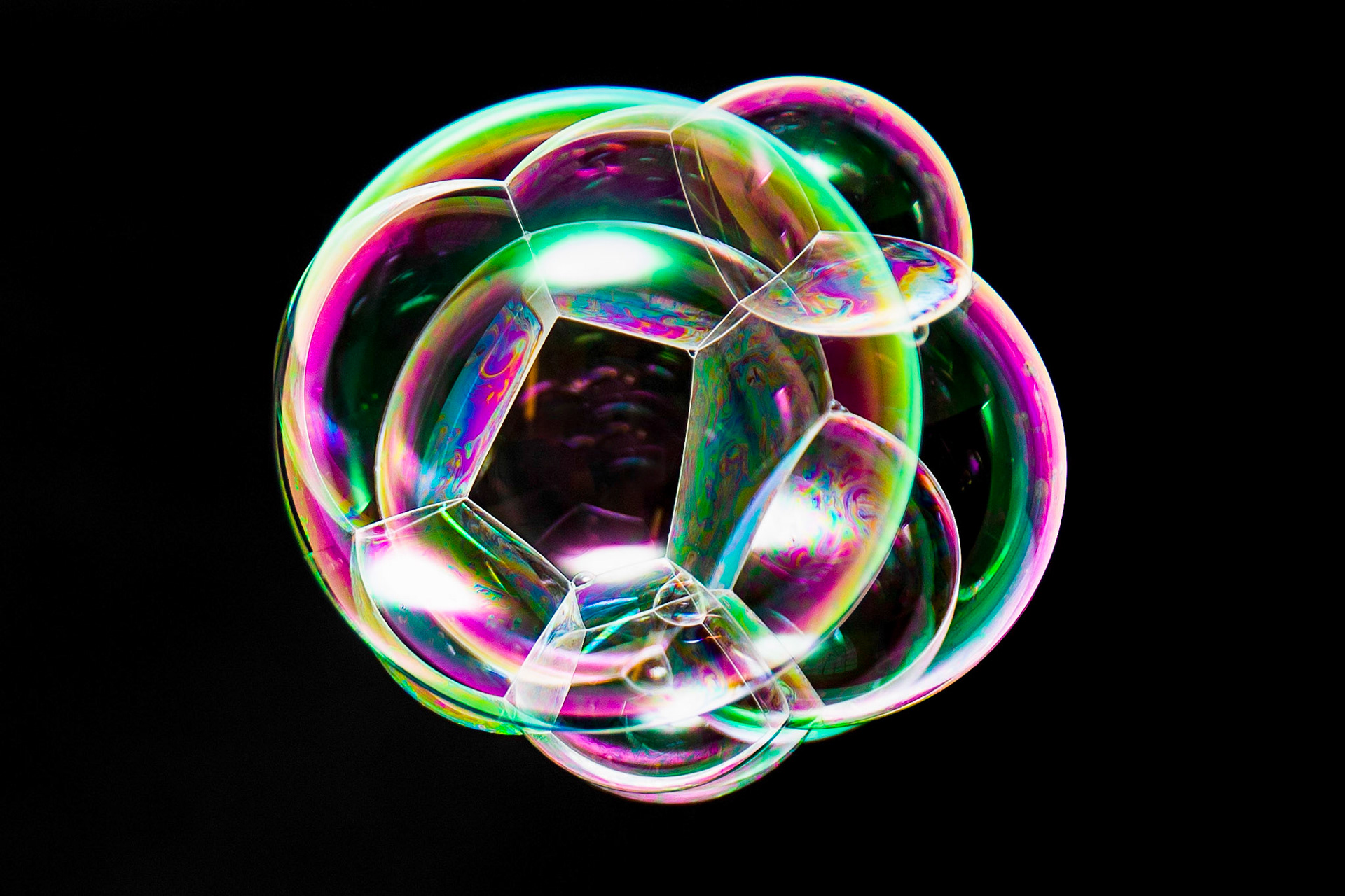 A series of abstracts taken whilst exploring the colourful world of bubbles through a macro lens!
