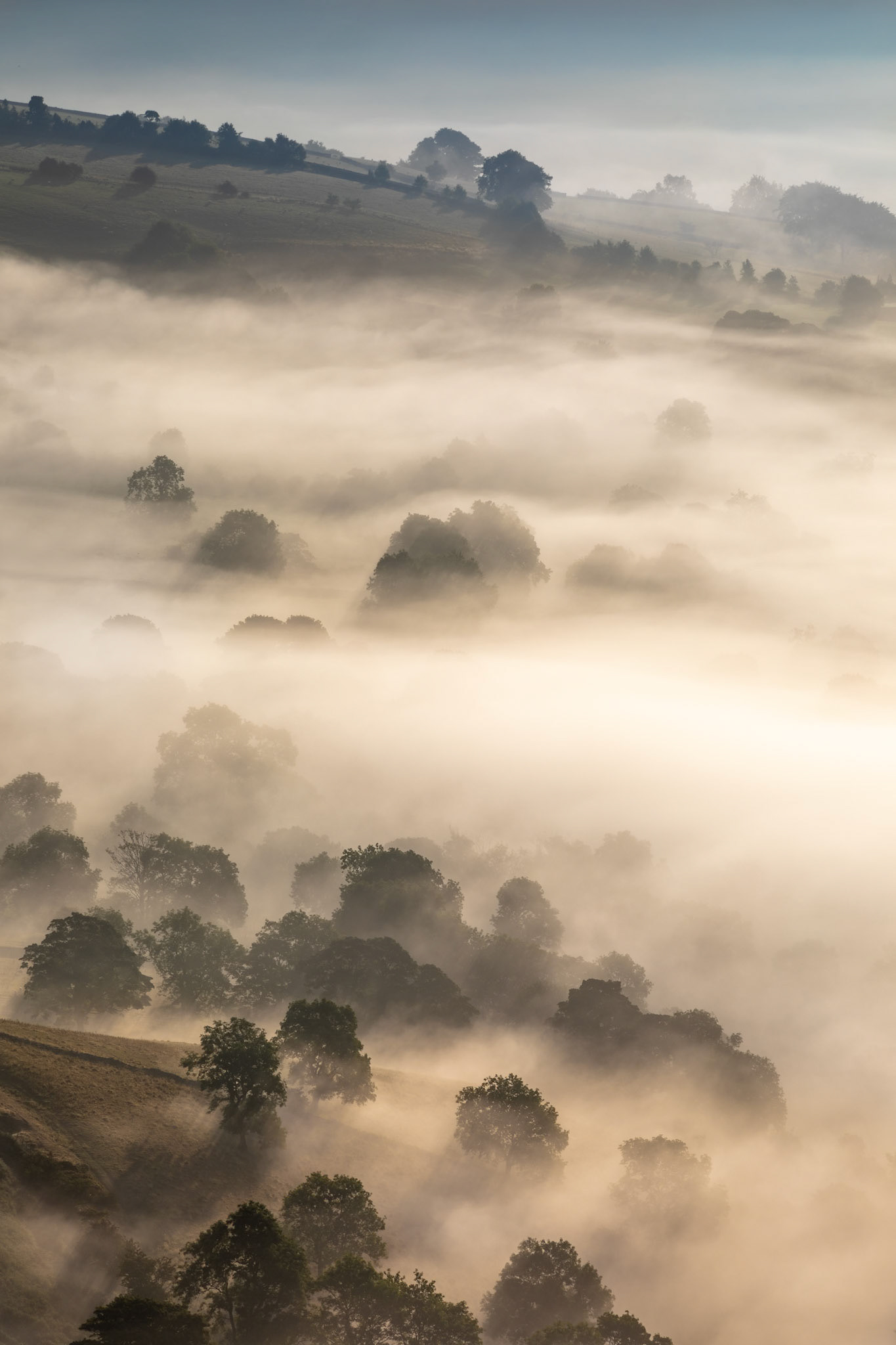 An end of August sunrise over Hope Valley, Derbyshire. With a cloud inversion making for a fantastically dramatic scene. More images from this morning's capture to come, but first some much needed sleep is in order!