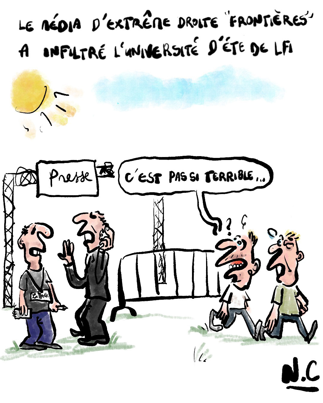 Les journalistes ne sont pas les bienvenus aux université d'été de LFI