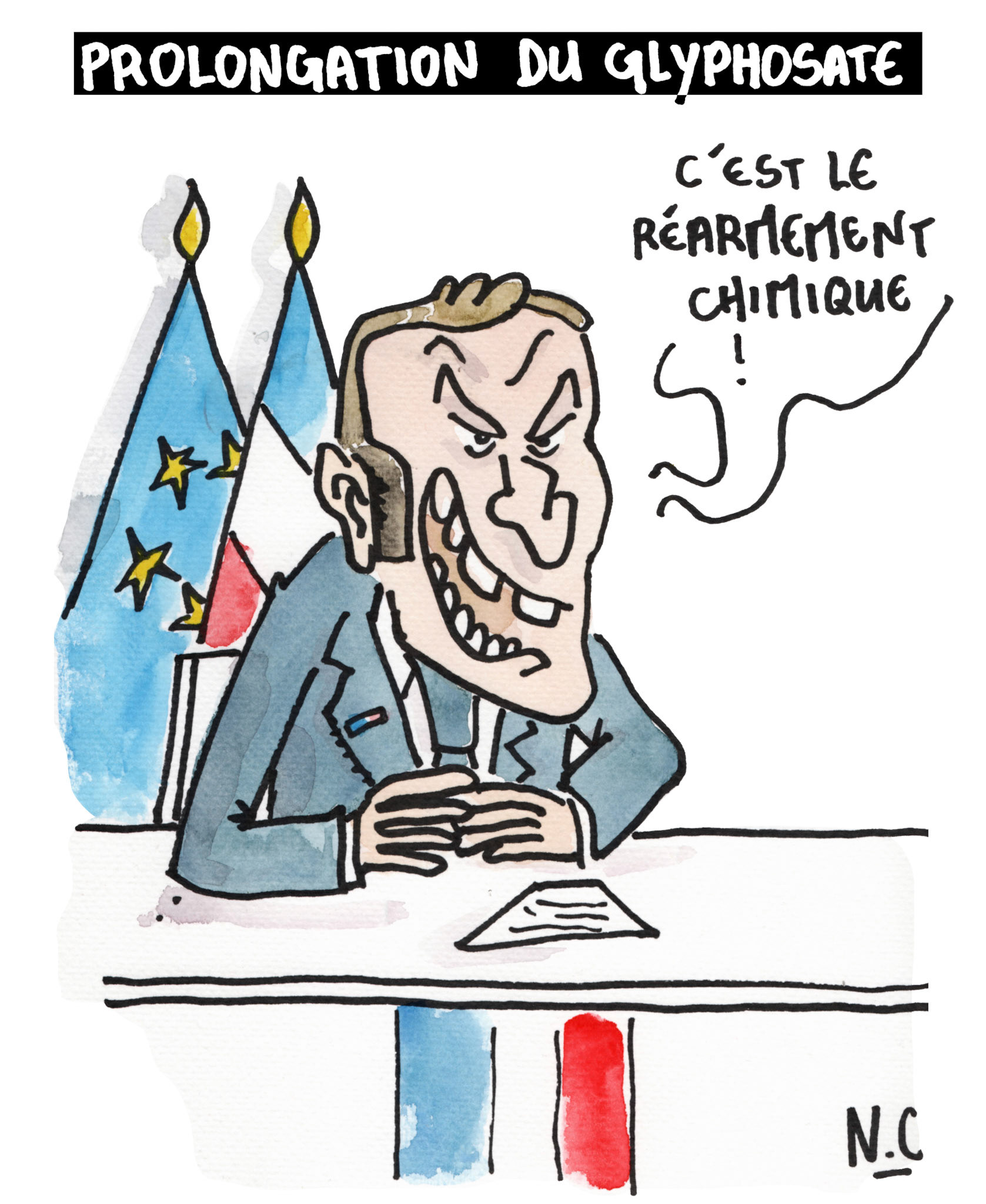 macron annonce la prolongation du glyphosate