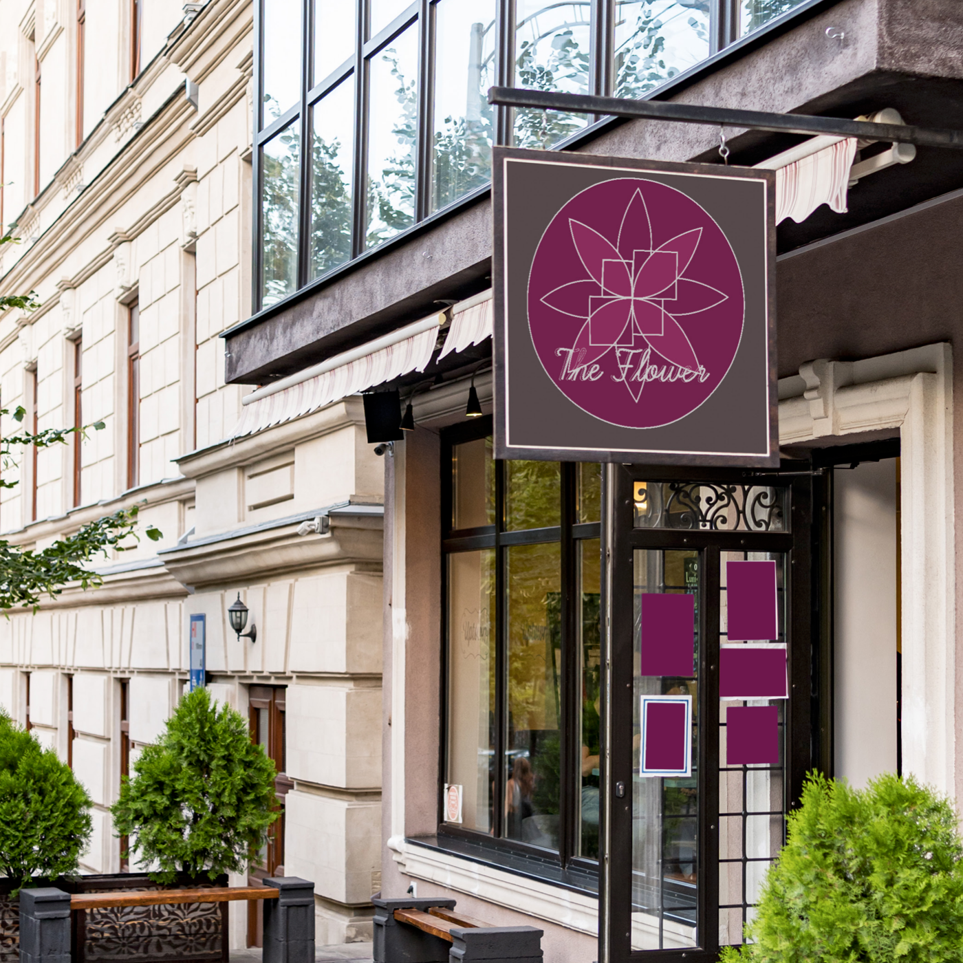 Flower Shop Logo Sign